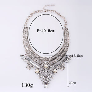 Diamond Short Necklace Crystal