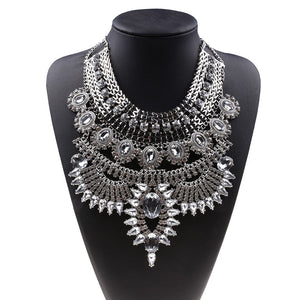 Diamond Short Necklace Crystal