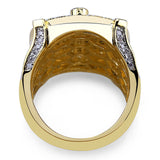 Gold Ring Inlaid With Zircon