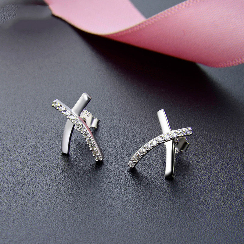 S925 zircon earring